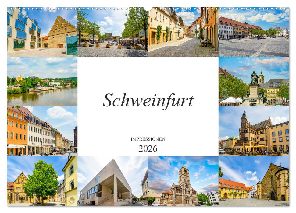 Schweinfurt Impressionen (CALVENDO Wandkalender 2026)