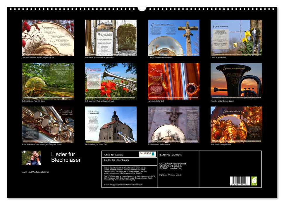 Lieder für Blechbläser (CALVENDO Wandkalender 2026)