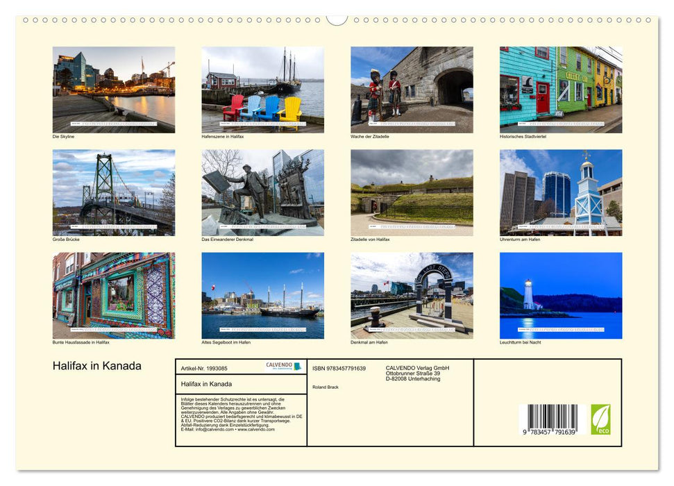 Halifax in Kanada (CALVENDO Wandkalender 2026)