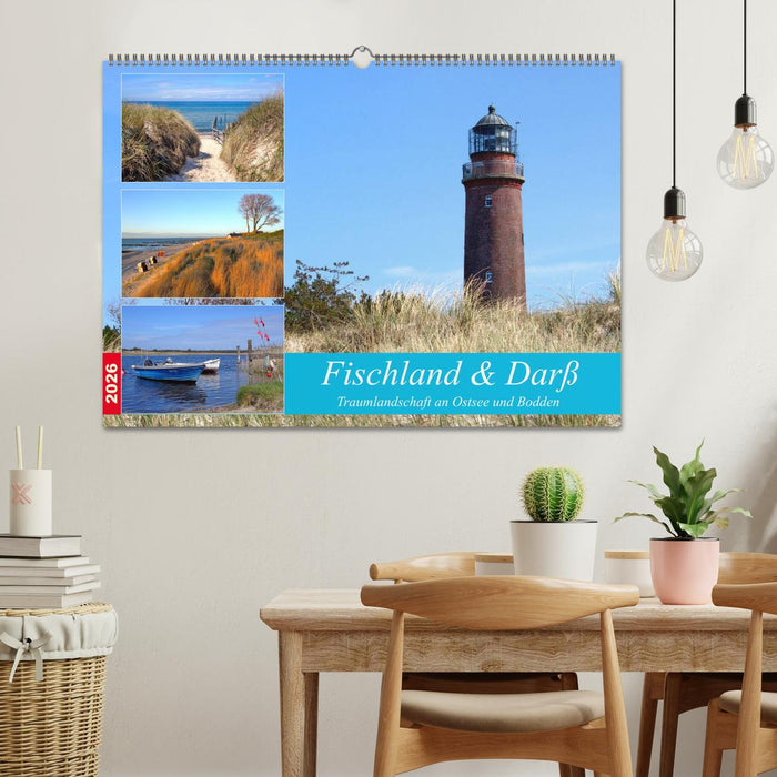 Fischland & Darß Traumlandschaft an Ostsee und Bodden (CALVENDO Wandkalender 2026)