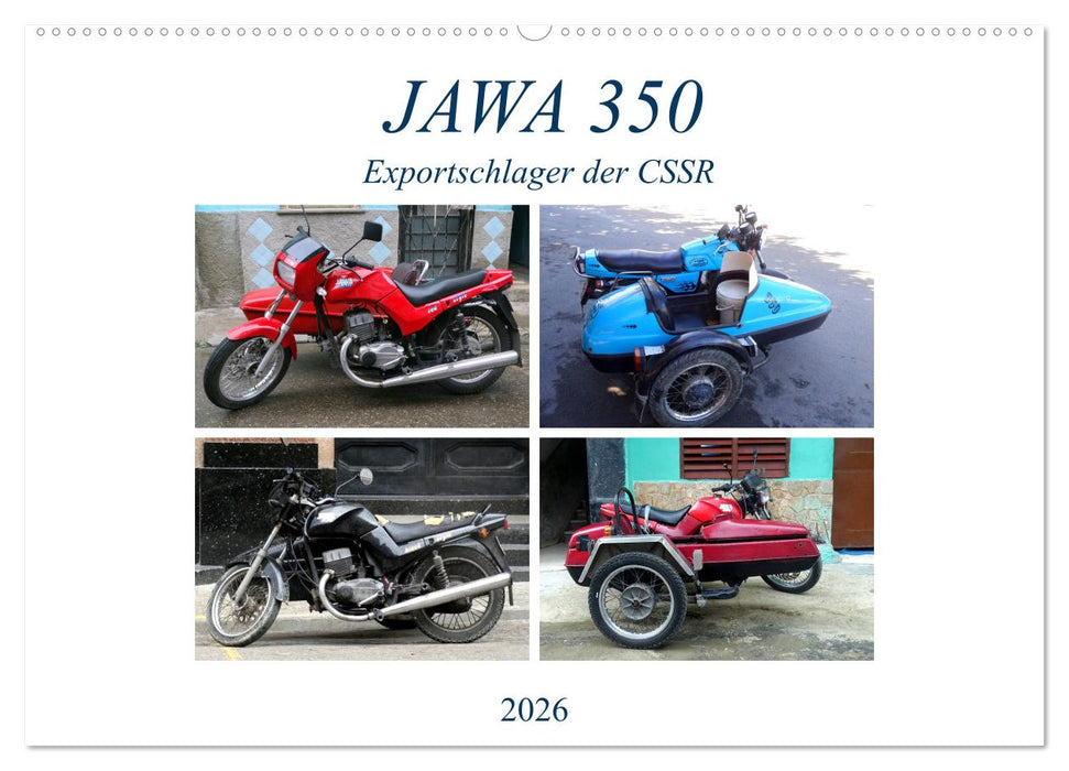 JAWA 350 - Exportschlager der CSSR (CALVENDO Wandkalender 2026)