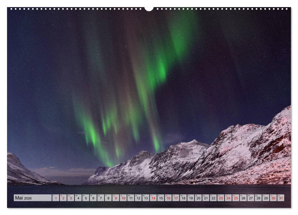 Aurora Borealis: Polarlichter in Norwegen (CALVENDO Wandkalender 2026)