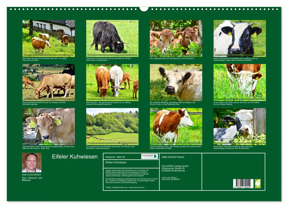 Eifeler Kuhwiesen (CALVENDO Wandkalender 2026)