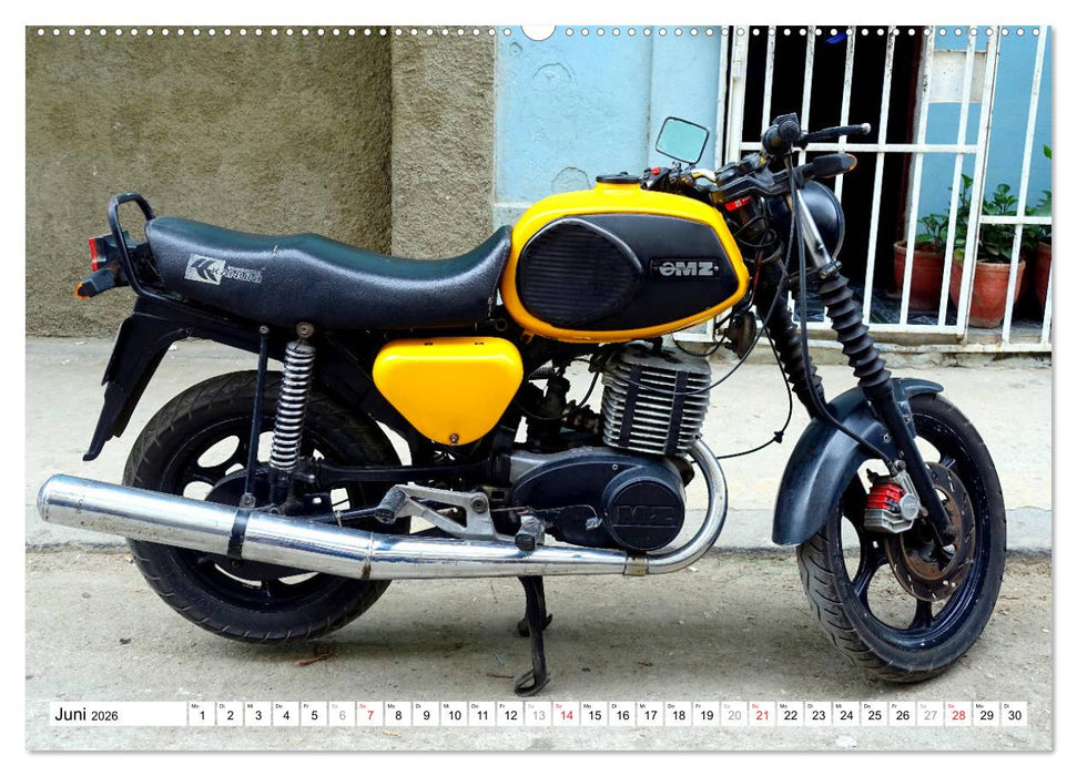 MZ - Ein Motorrad aus der DDR in Kuba (CALVENDO Wandkalender 2026)