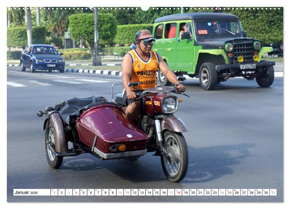 MZ-Gespanne - Ein Stück DDR auf Kuba (CALVENDO Wandkalender 2026)