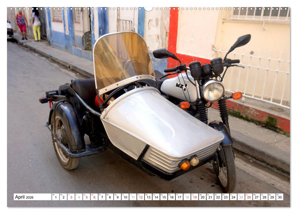 MZ-Gespanne - Ein Stück DDR auf Kuba (CALVENDO Wandkalender 2026)