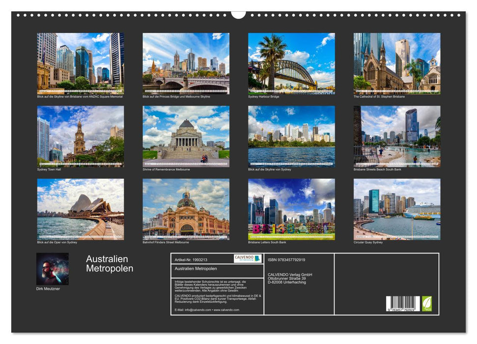 Australien Metropolen (CALVENDO Wandkalender 2026)