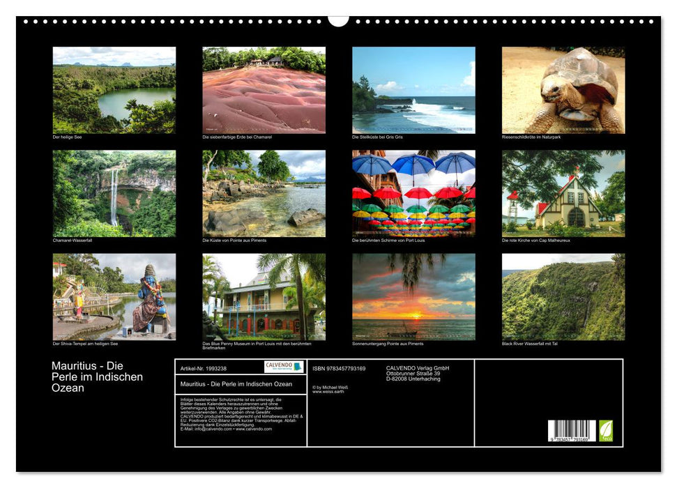 Mauritius - Die Perle im Indischen Ozean (CALVENDO Wandkalender 2026)