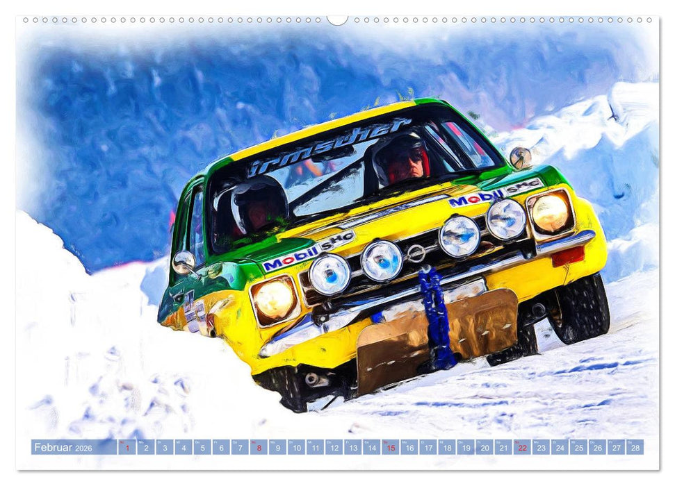 Rallye-Klassiker auf Eis (CALVENDO Wandkalender 2026)