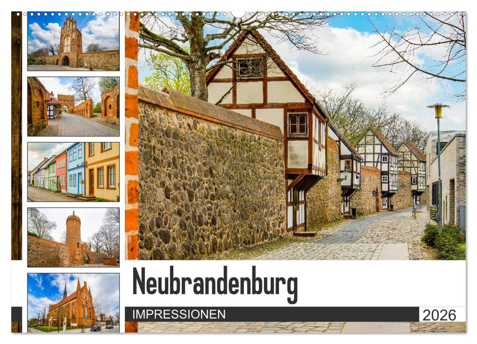 Neubrandenburg Impressionen (CALVENDO Wandkalender 2026)