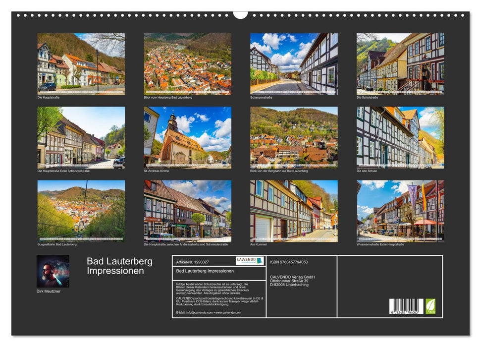 Bad Lauterberg Impressionen (CALVENDO Wandkalender 2026)