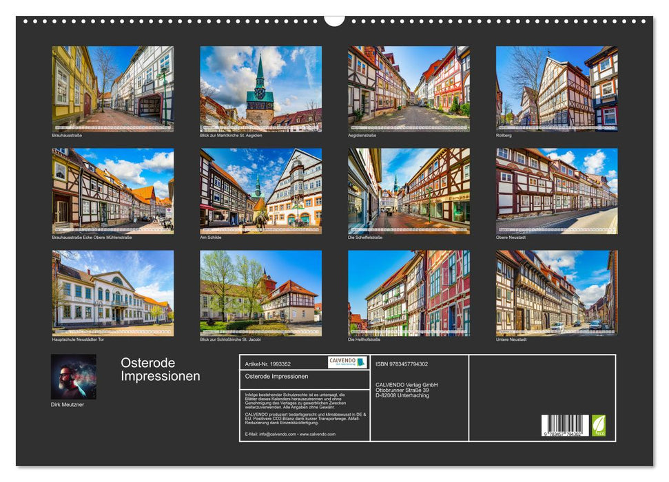 Osterode Impressionen (CALVENDO Wandkalender 2026)
