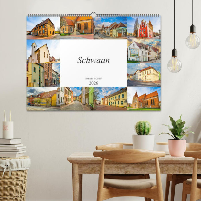 Schwaan Impressionen (CALVENDO Wandkalender 2026)