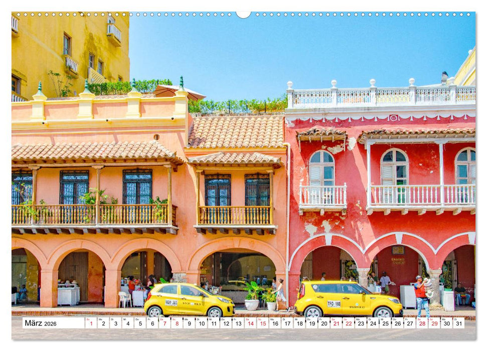 Traumziele Mittelamerikas - Costa Rica, Panama und Kolumbien (CALVENDO Wandkalender 2026)