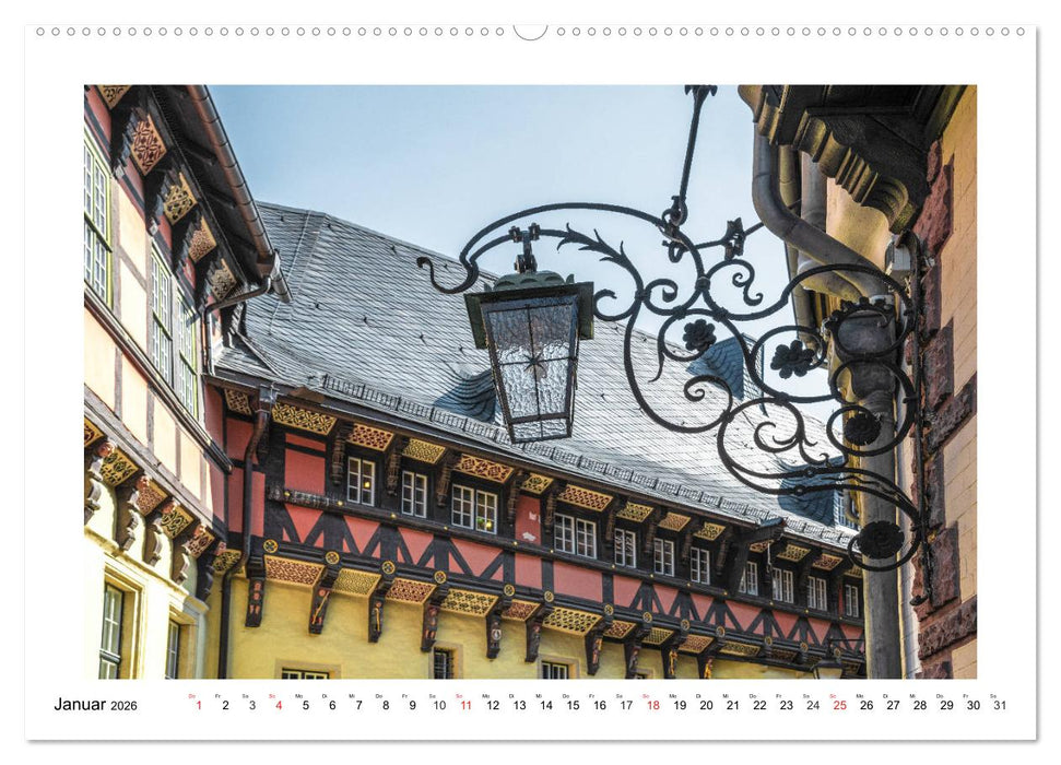 Wernigerode - Die Fachwerkstadt im Harz (CALVENDO Wandkalender 2026)