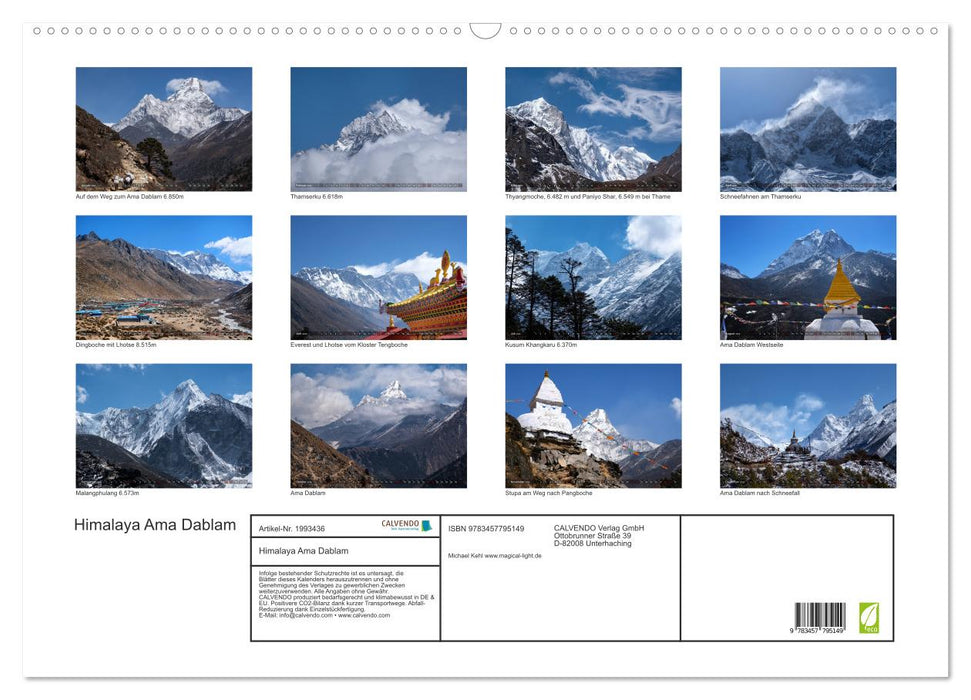 Himalaya Ama Dablam (CALVENDO Wandkalender 2026)
