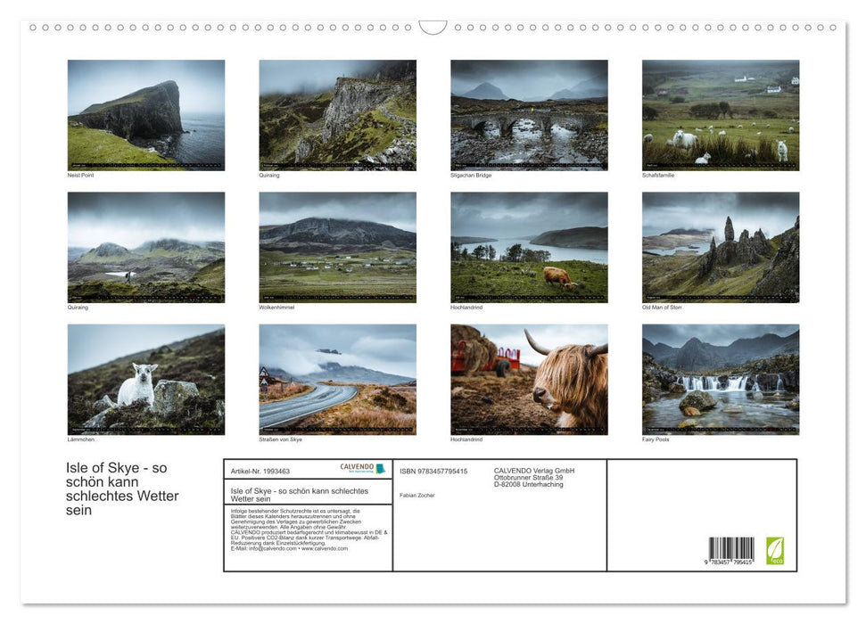 Isle of Skye - so schön kann schlechtes Wetter sein (CALVENDO Wandkalender 2026)