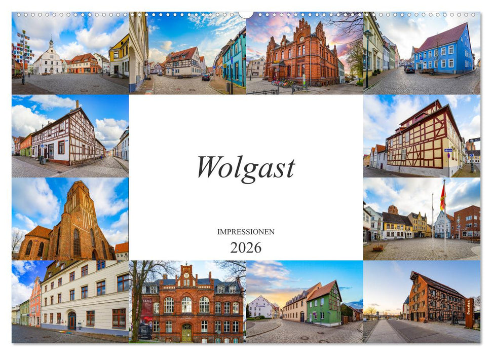 Wolgast Impressionen (CALVENDO Wandkalender 2026)