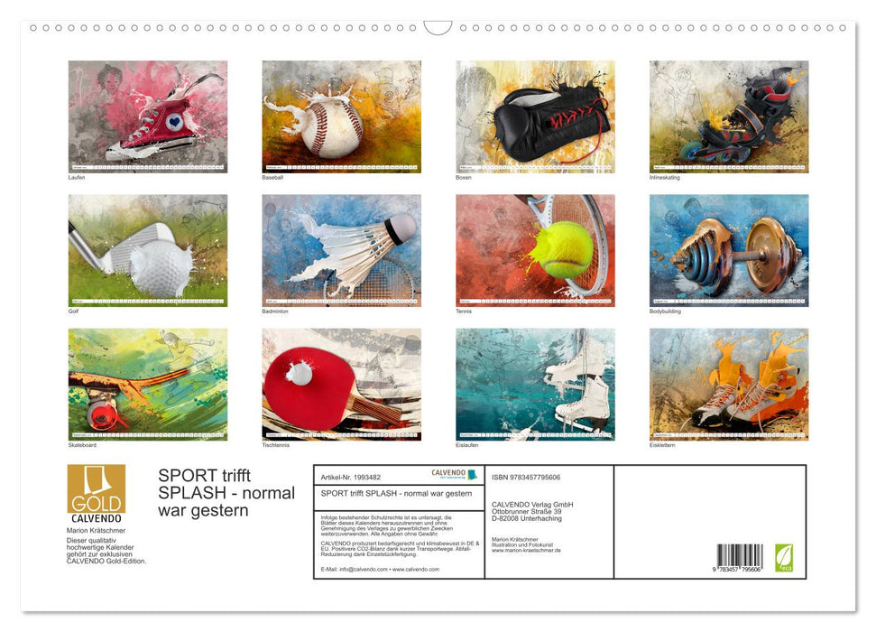 SPORT trifft SPLASH - normal war gestern (CALVENDO Wandkalender 2026)