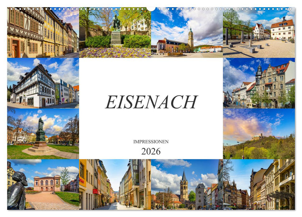 Eisenach Impressionen (CALVENDO Wandkalender 2026)