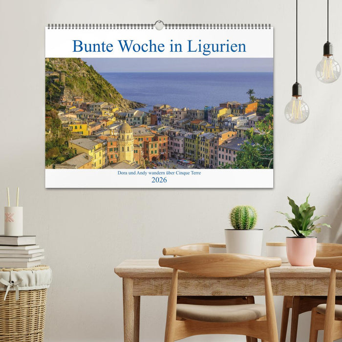 Bunte Woche in Ligurien (CALVENDO Wandkalender 2026)