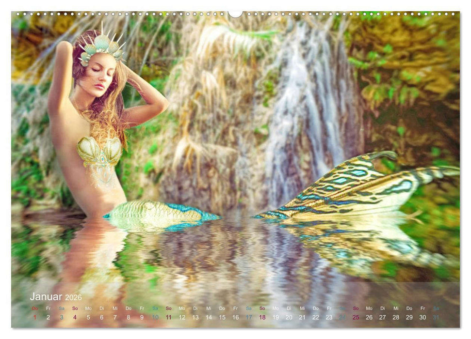 Meerjungfrauen - sagenumwobene Kreaturen (CALVENDO Wandkalender 2026)