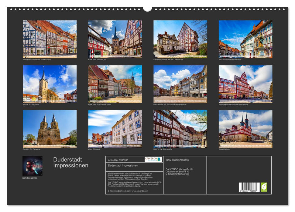 Duderstadt Impressionen (CALVENDO Wandkalender 2026)