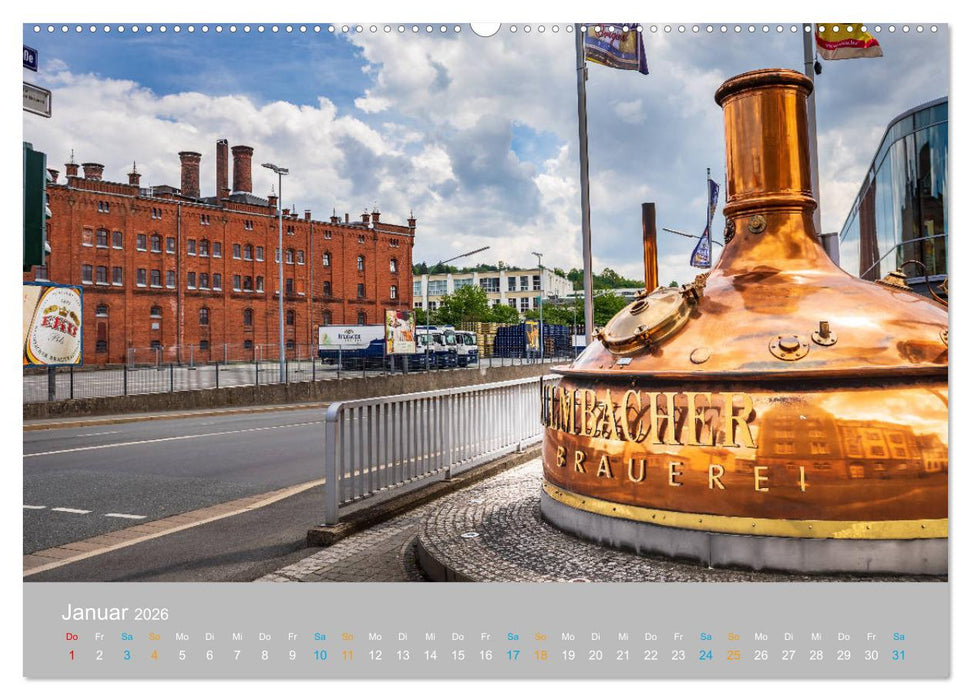 Kulmbach - zu Füßen der Plassenburg (CALVENDO Wandkalender 2026)