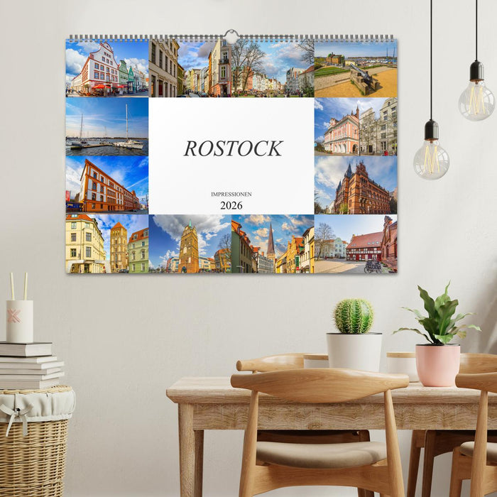 Rostock Impressionen (CALVENDO Wandkalender 2026)