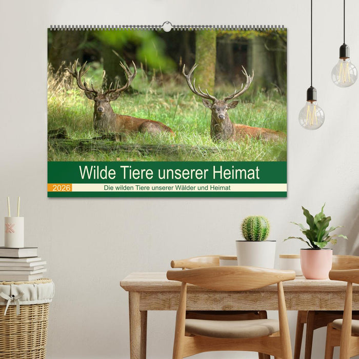 Wilde Tiere unserer Heimat (CALVENDO Wandkalender 2026)