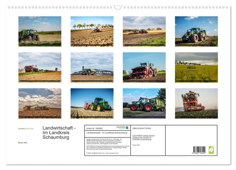Landwirtschaft - Im Landkreis Schaumburg (CALVENDO Wandkalender 2026)