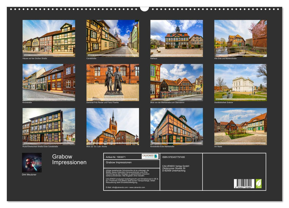 Grabow Impressionen (CALVENDO Wandkalender 2026)