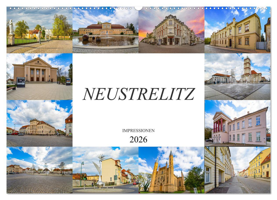 Neustrelitz Impressionen (CALVENDO Wandkalender 2026)