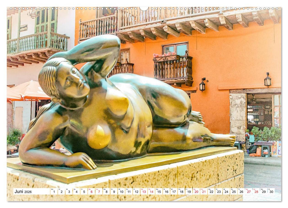Cartagena - Stadt an der Karibikküste Kolumbiens (CALVENDO Premium Wandkalender 2026)