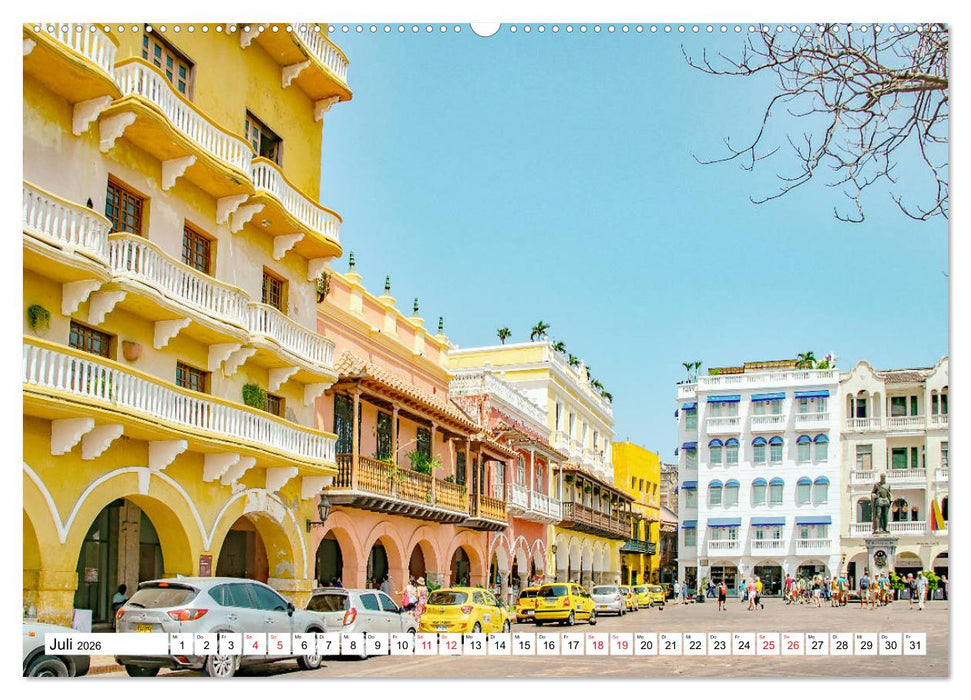 Cartagena - Stadt an der Karibikküste Kolumbiens (CALVENDO Premium Wandkalender 2026)