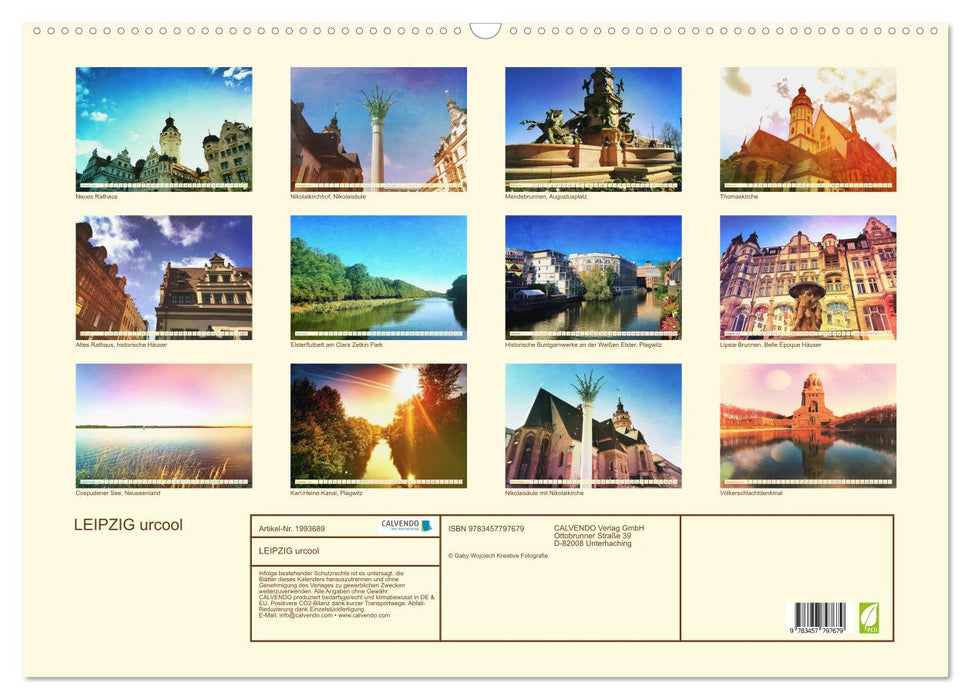 LEIPZIG urcool (CALVENDO Wandkalender 2026)