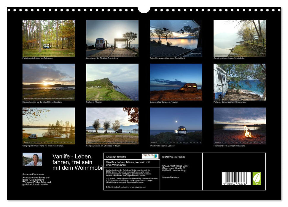 Vanlife - Leben, fahren, frei sein mit dem Wohnmobil (CALVENDO Wandkalender 2026)