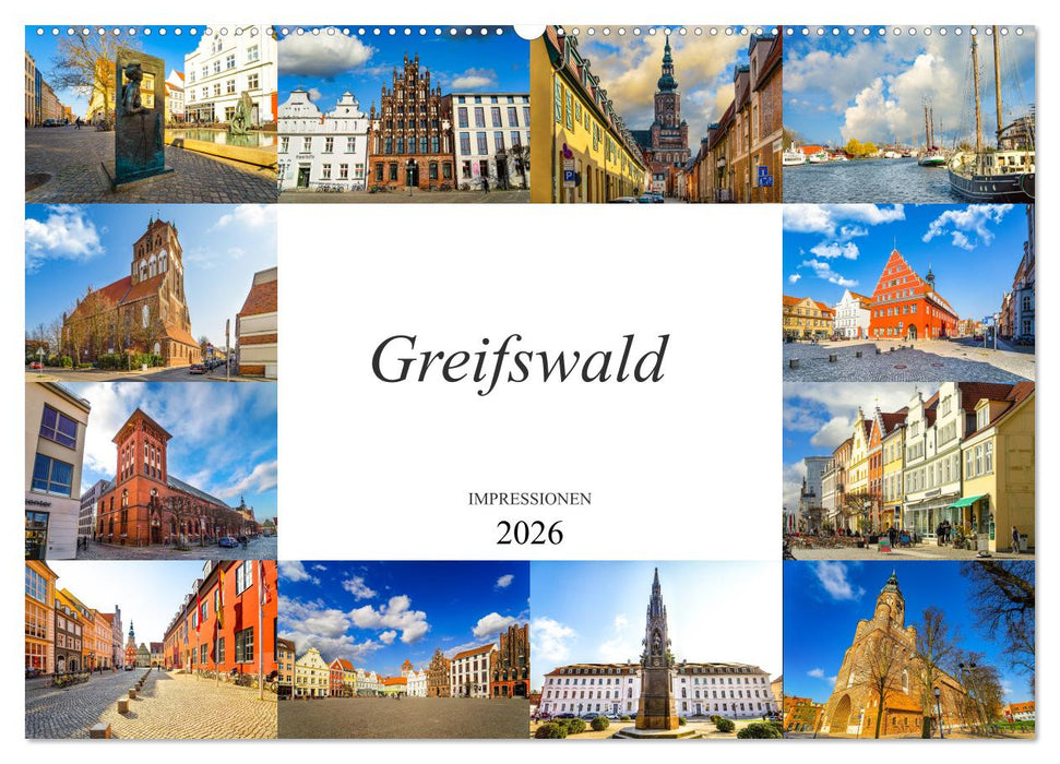 Greifswald Impressionen (CALVENDO Wandkalender 2026)