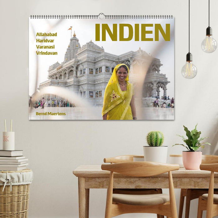 INDIEN Allahabad Haridwar Varanasi Vrindavan (CALVENDO Wandkalender 2026)
