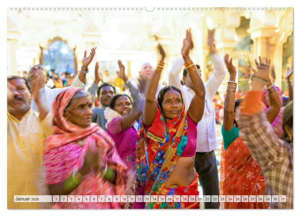 INDIEN Allahabad Haridwar Varanasi Vrindavan (CALVENDO Wandkalender 2026)