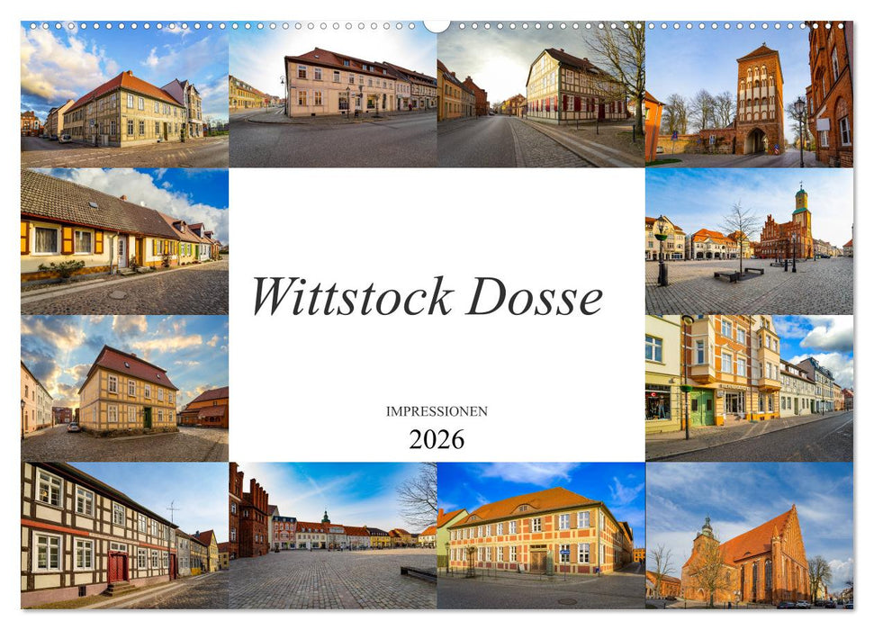 Wittstock Dosse Impressionen (CALVENDO Wandkalender 2026)