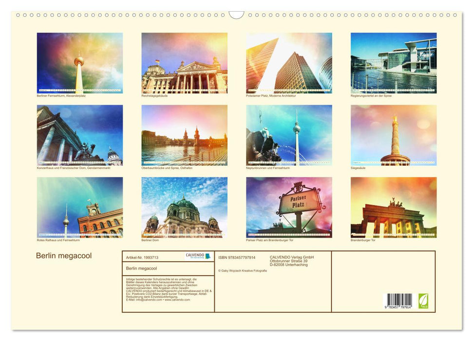 Berlin megacool (CALVENDO Wandkalender 2026)