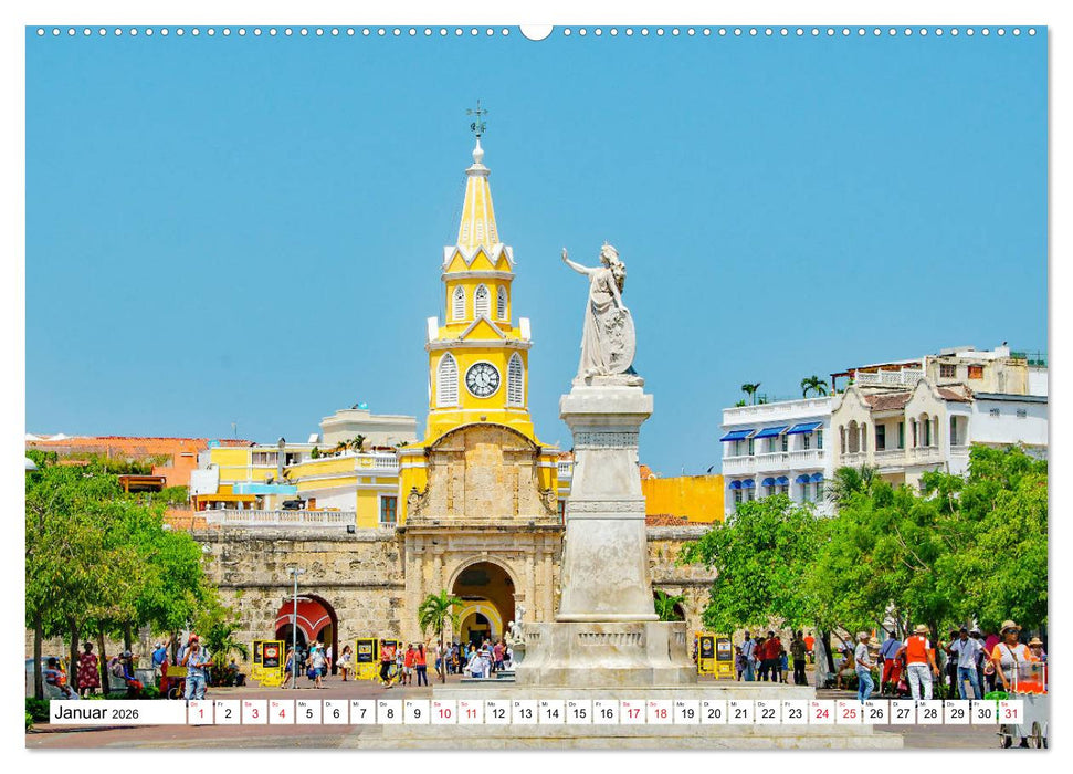 Cartagena - Stadt an der Karibikküste Kolumbiens (CALVENDO Wandkalender 2026)