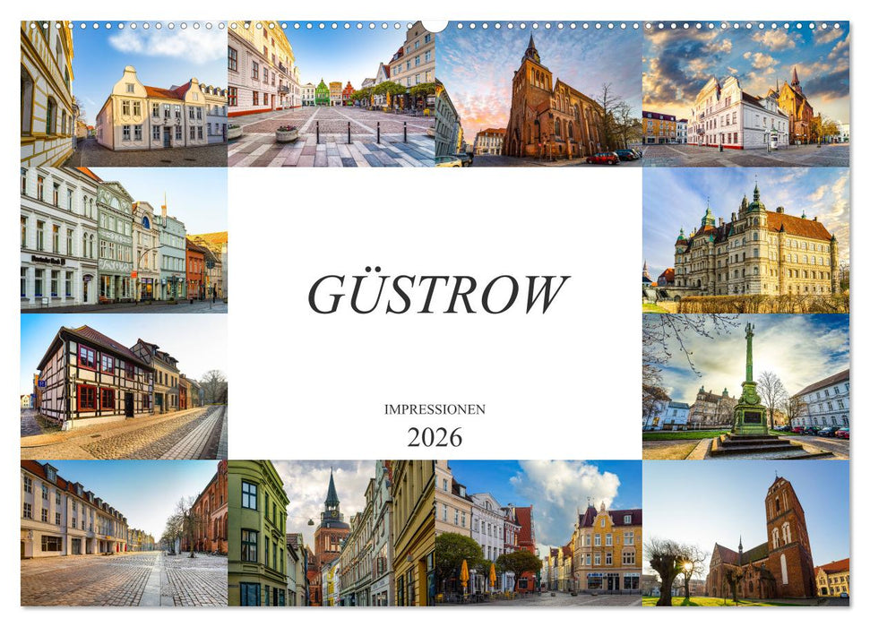 Güstrow Impressionen (CALVENDO Wandkalender 2026)
