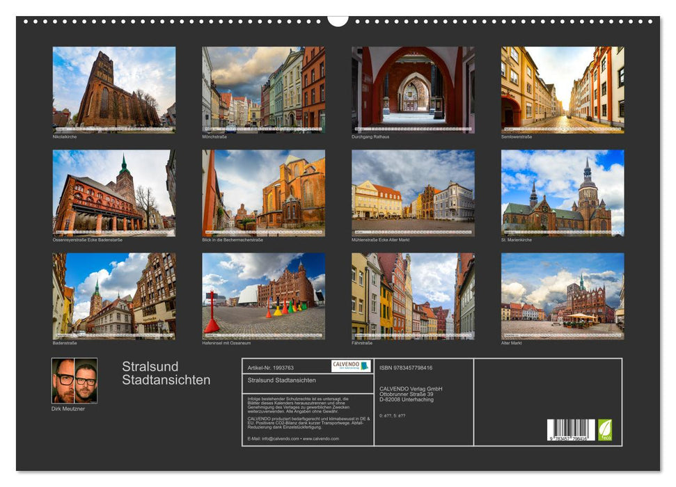 Stralsund Stadtansichten (CALVENDO Wandkalender 2026)