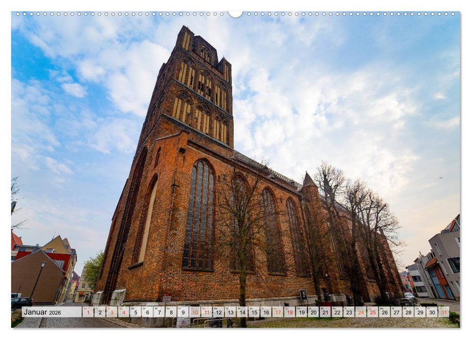 Stralsund Stadtansichten (CALVENDO Wandkalender 2026)