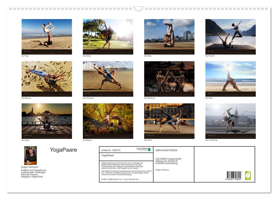YogaPaare (CALVENDO Wandkalender 2026)