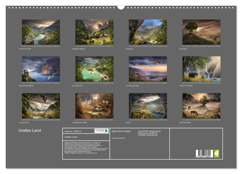 Uraltes Land (CALVENDO Wandkalender 2026)