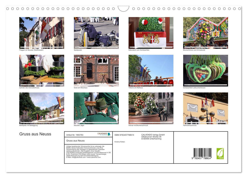 Gruss aus Neuss (CALVENDO Wandkalender 2026)