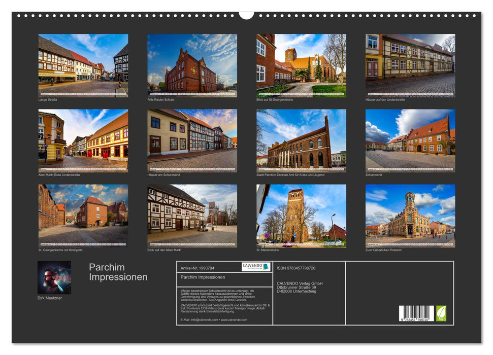 Parchim Impressionen (CALVENDO Wandkalender 2026)